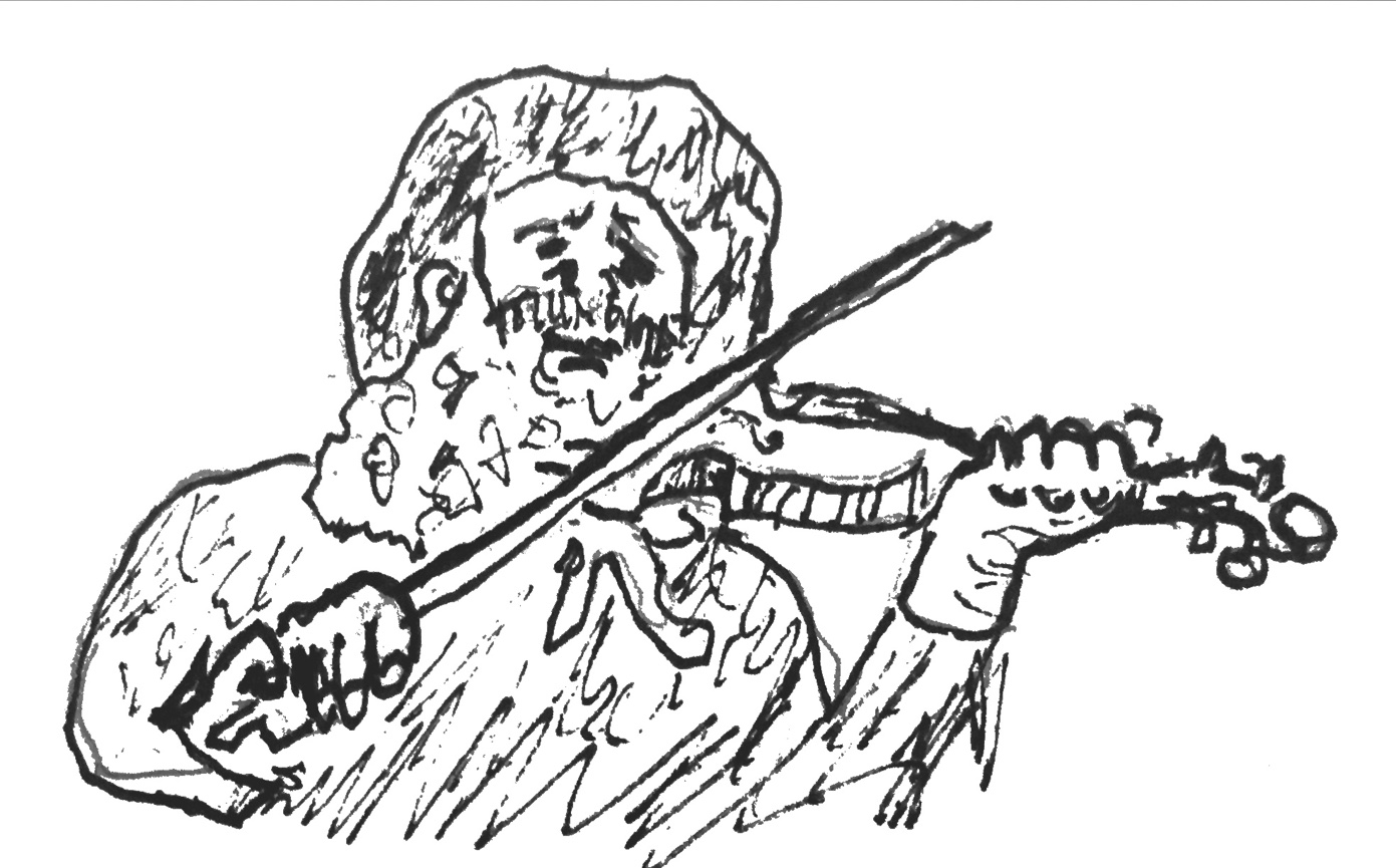 It's Never Too Late to Start — fiddler drawing
